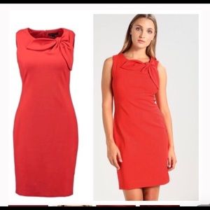 Banana Republic Red Bow Sheath Dress